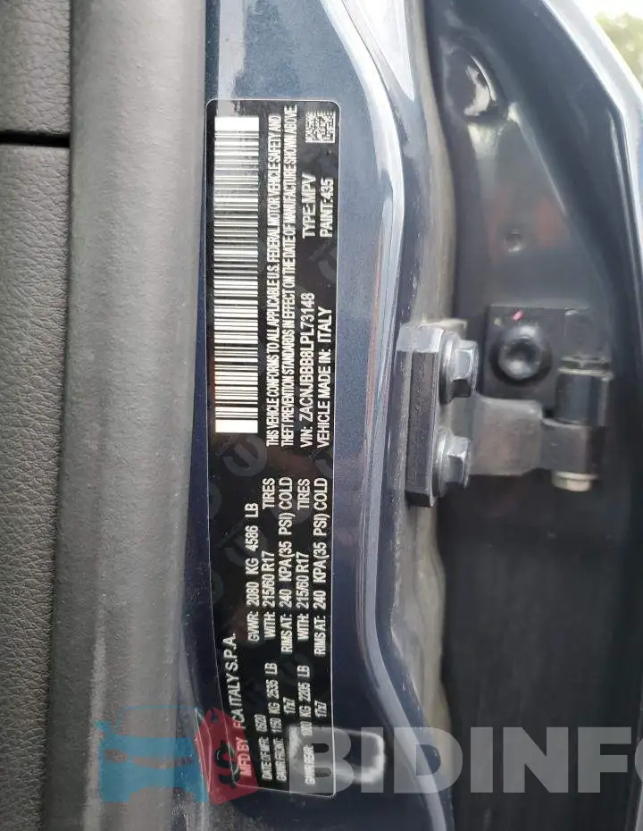 ZACNJBBB8LPL73148 Photo# 12