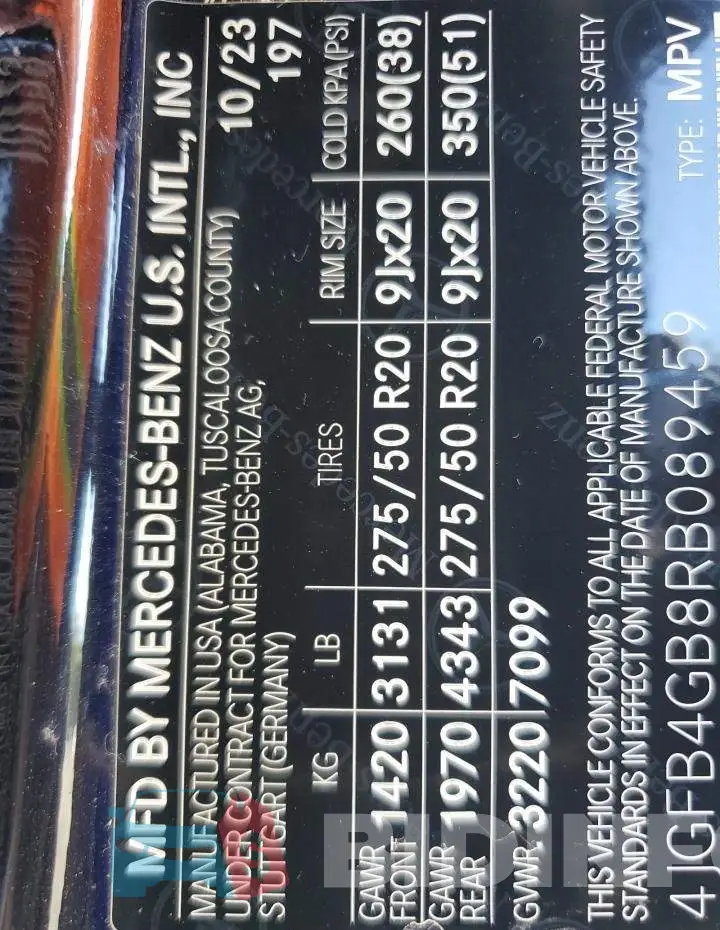 4JGFB4GB8RB089459 Photo# 13