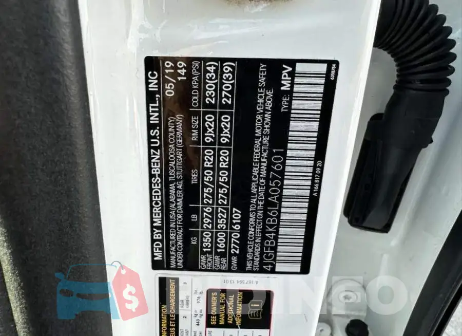 4JGFB4KB6LA057601 Photo# 10