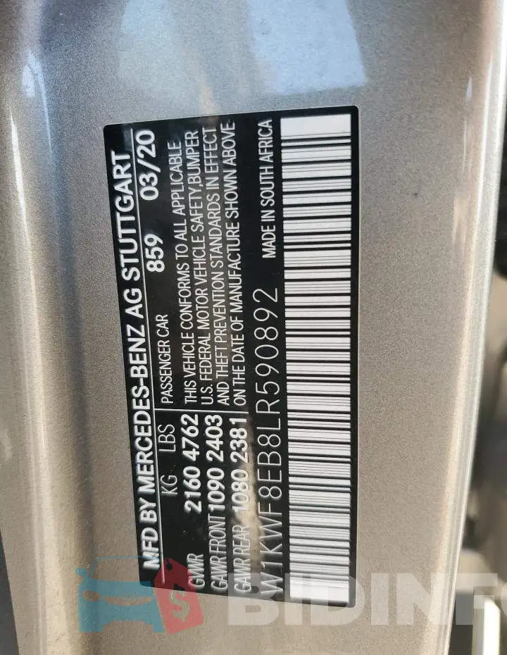 W1KWF8EB8LR590892 Photo# 13