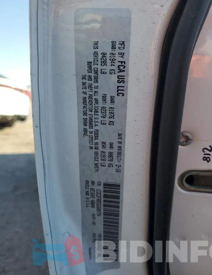 1C3CDFBB5GD689754 Photo# 13