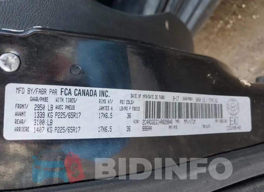 2C4RDGEG1HR829848 Photo# 13