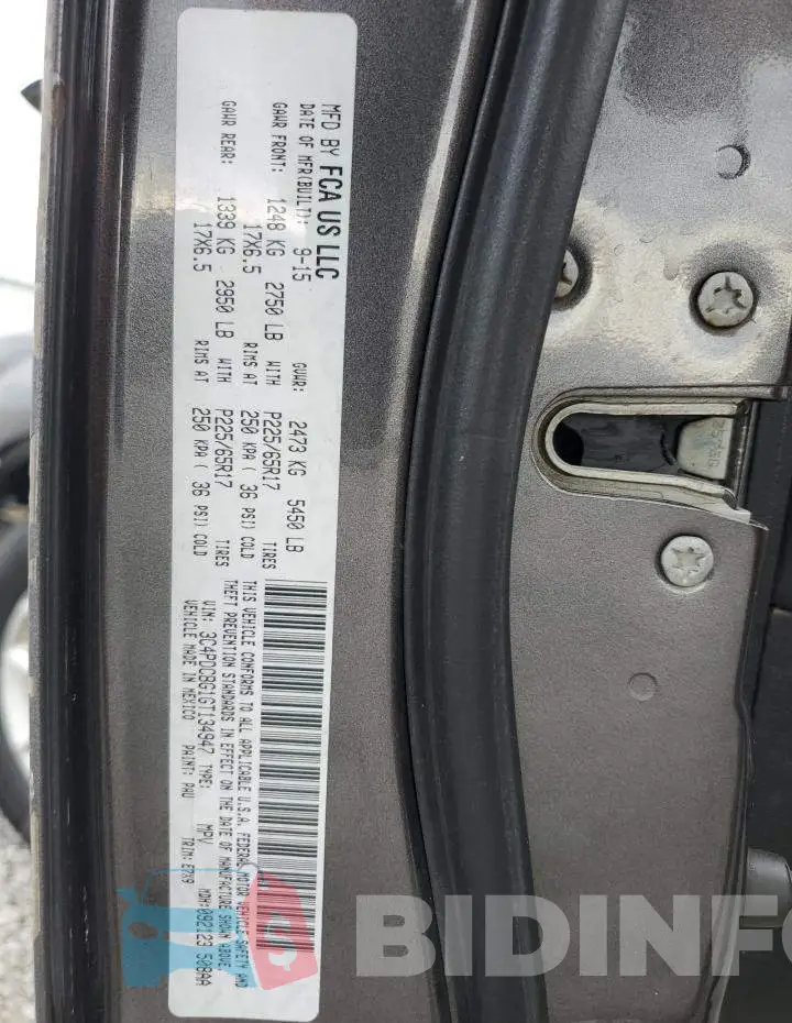 3C4PDCBG1GT134947 Photo# 14