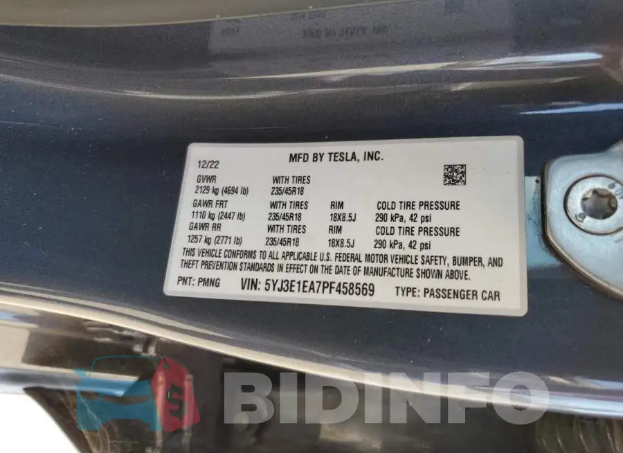 5YJ3E1EA7PF458569 Photo# 12