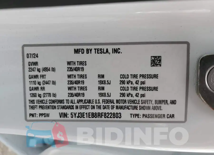 5YJ3E1EB8RF822803 Photo# 12