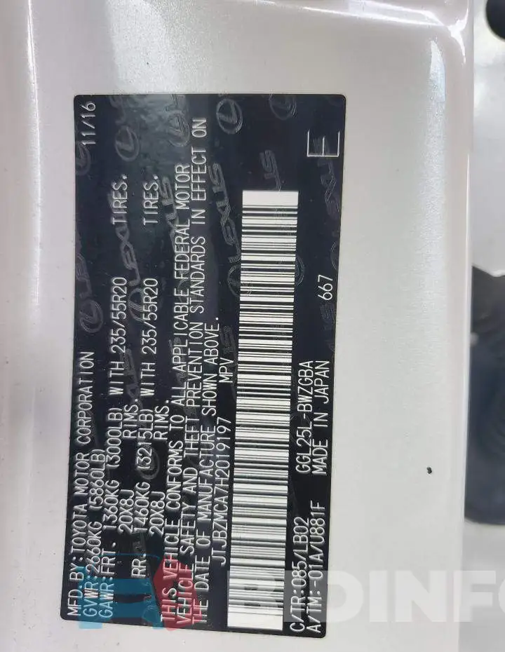 JTJBZMCA7H2019197 Photo# 13