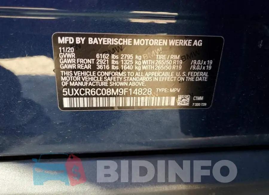 5UXCR6C08M9F14828 Photo# 13