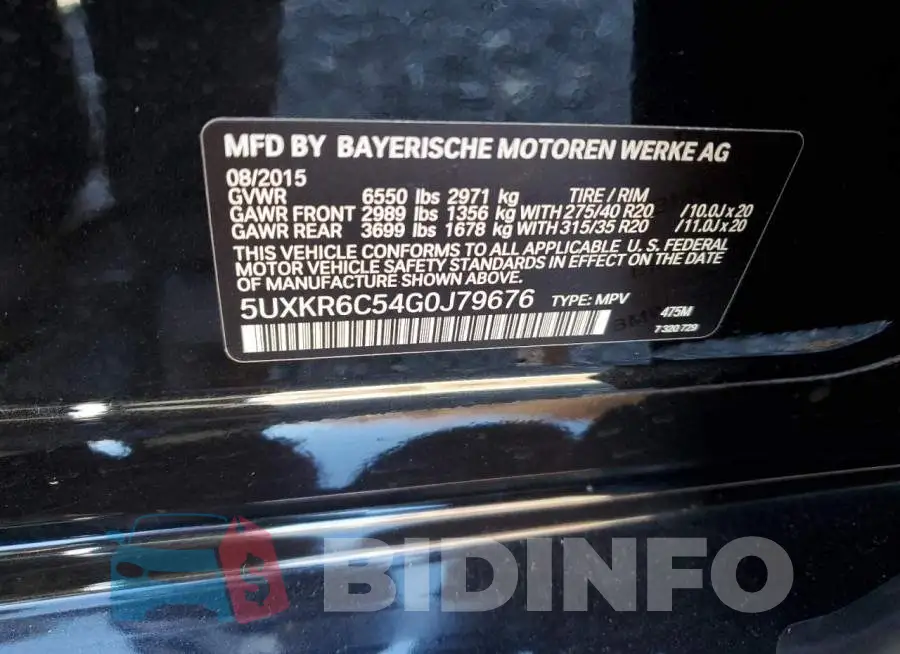 5UXKR6C54G0J79676 Photo# 14