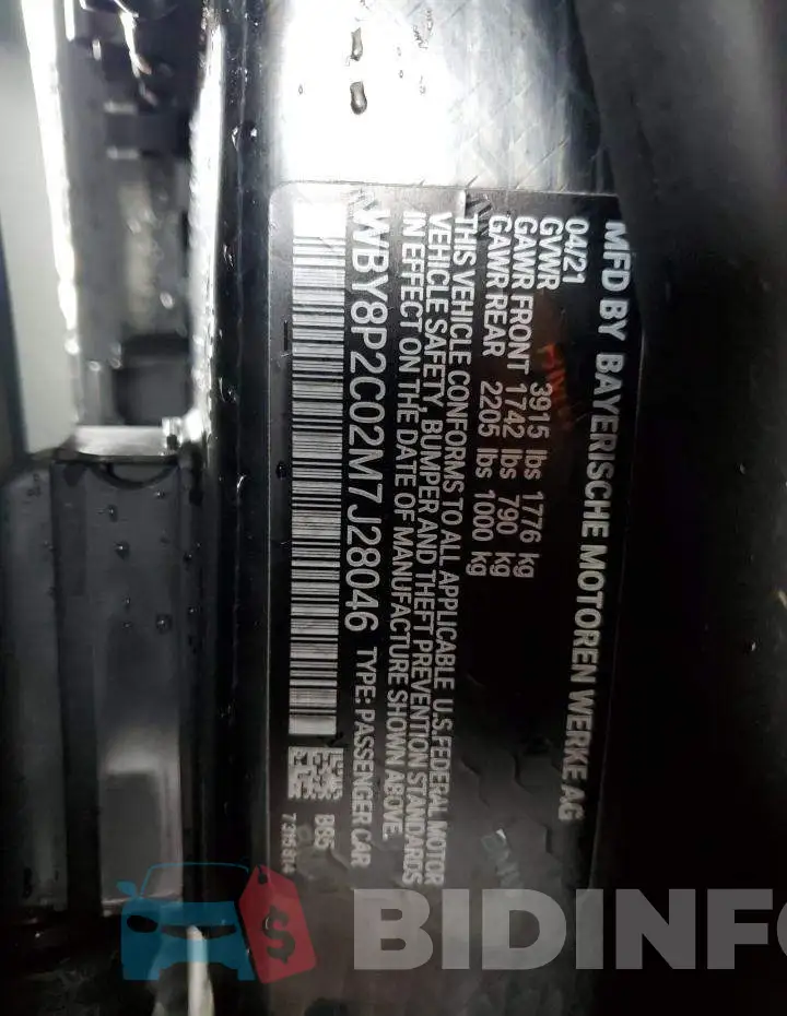 WBY8P2C02M7J28046 Photo# 12