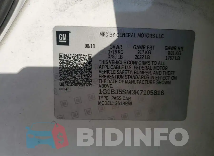 1G1BJ5SM3K7105816 Photo# 13