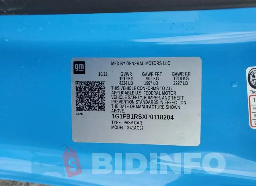 1G1FB1RSXP0118204 Photo# 12
