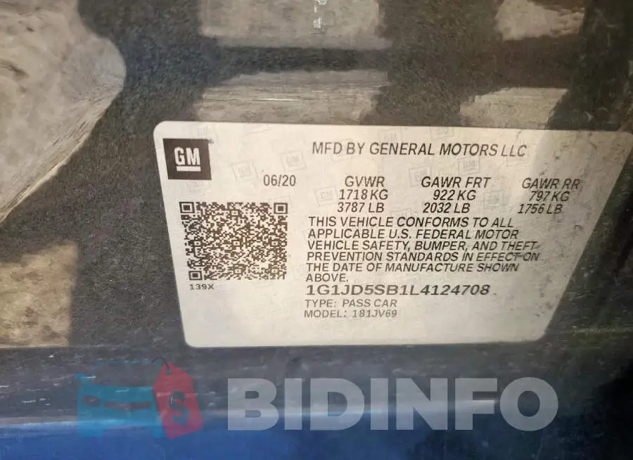 1G1JD5SB1L4124708 Photo# 12