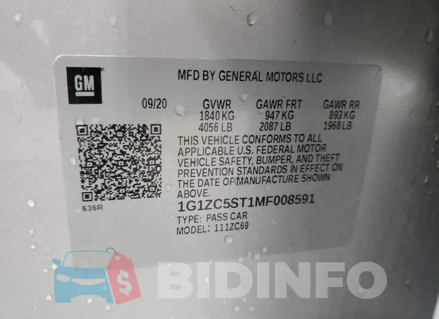 1G1ZC5ST1MF008591 Photo# 12