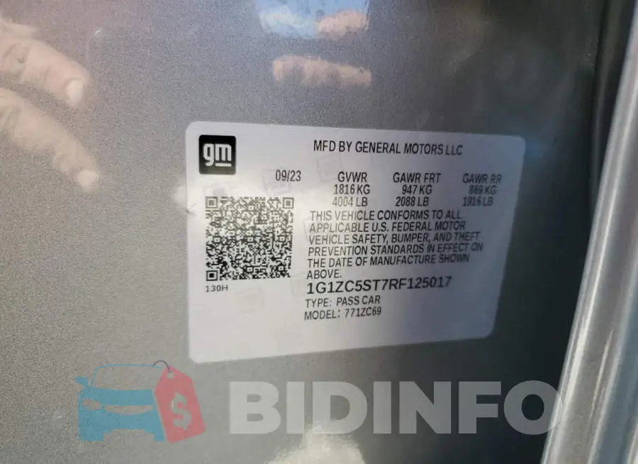 1G1ZC5ST7RF125017 Photo# 12