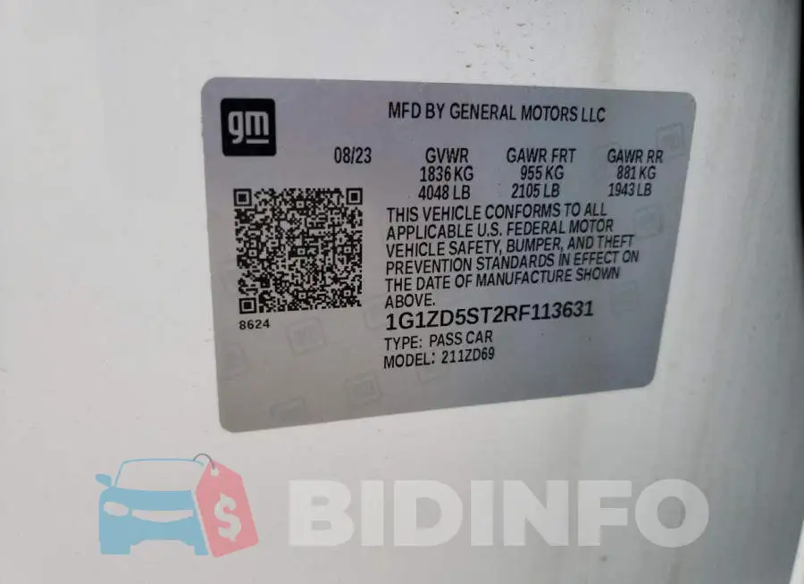 1G1ZD5ST2RF113631 Photo# 12