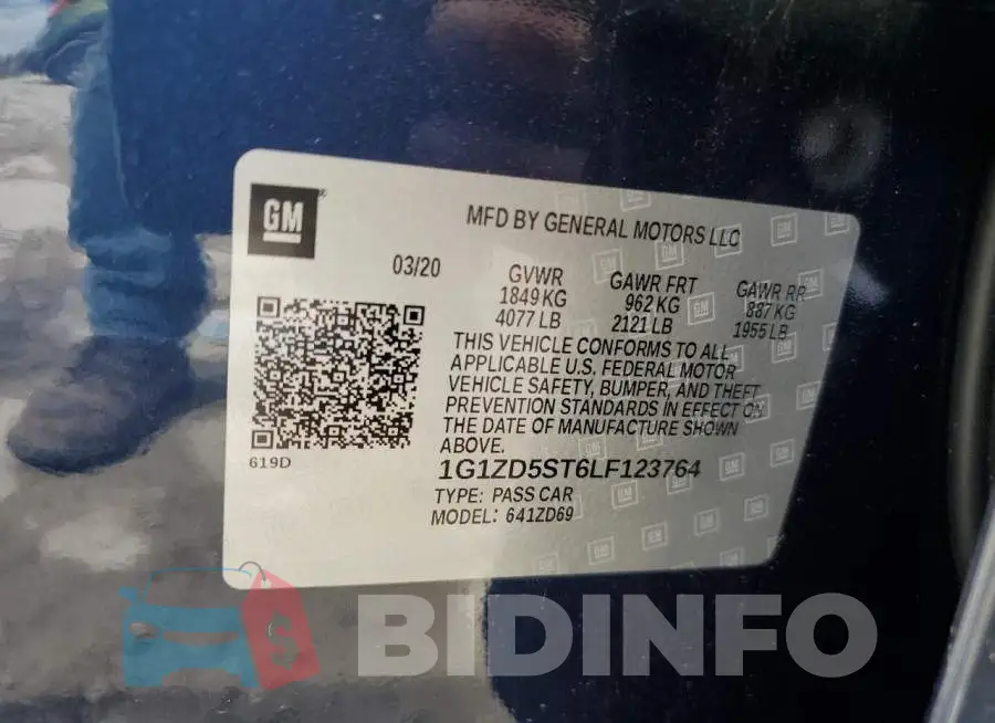 1G1ZD5ST6LF123764 Photo# 12