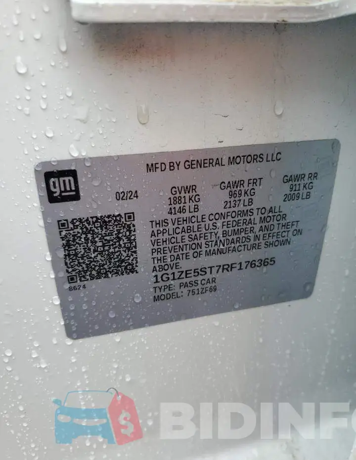1G1ZE5ST7RF176365 Photo# 12