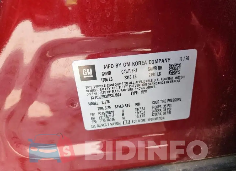 KL7CJLSB3MB337974 Photo# 13