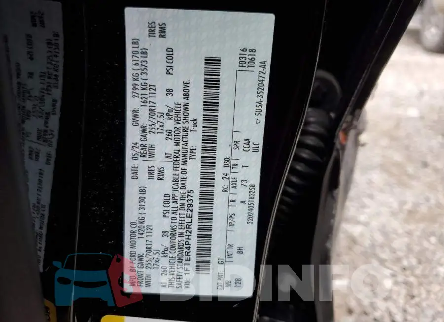 1FTER4PH2RLE29375 Photo# 13