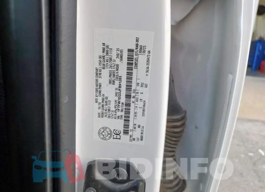 1FTFW1EG3JFB91285 Photo# 12