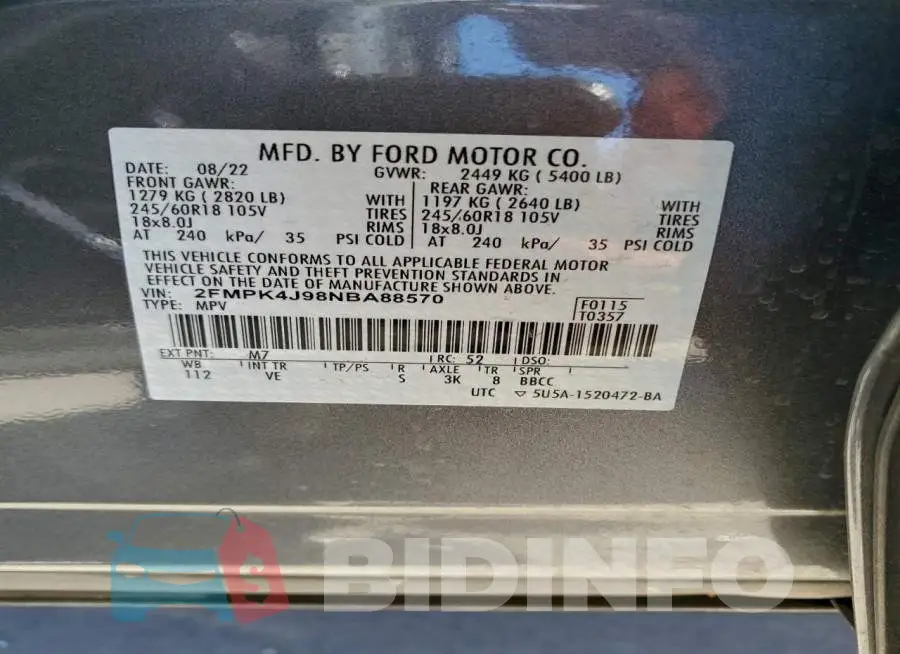 2FMPK4J98NBA88570 Photo# 13