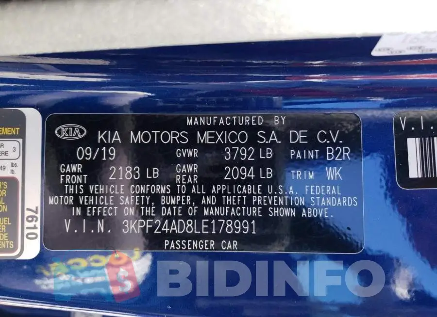 3KPF24AD8LE178991 Photo# 12