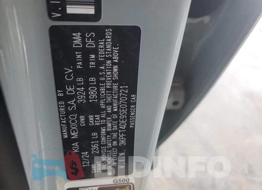 3KPFT4DE9SE070721 Photo# 12