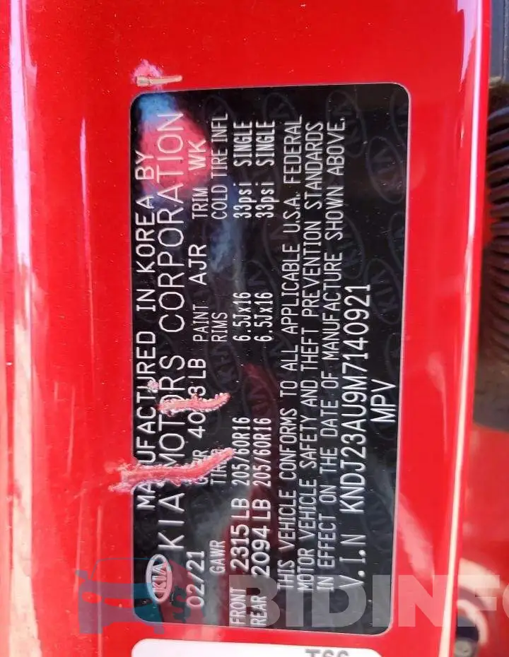 KNDJ23AU9M7140921 Photo# 14