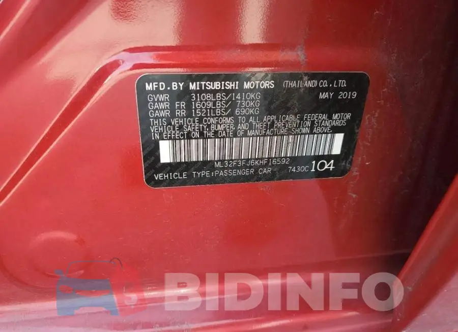 ML32F3FJ6KHF16592 Photo# 12