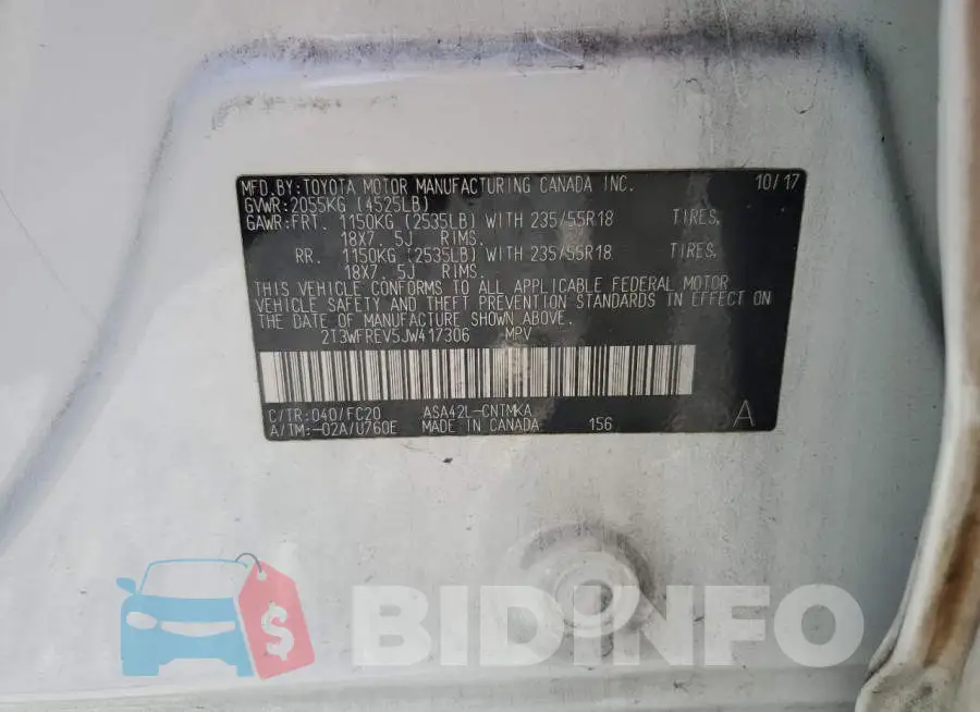 2T3WFREV5JW417306 Photo# 14