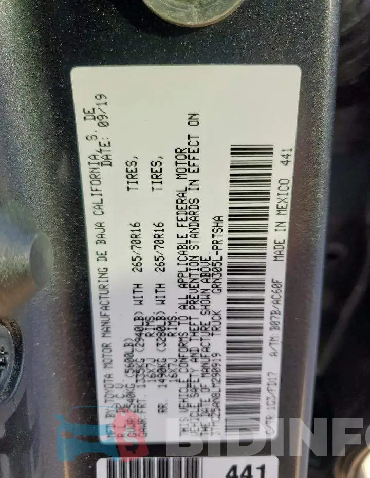 3TMCZ5AN8LM290919 Photo# 13