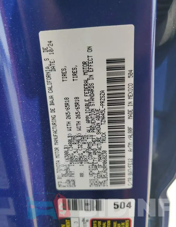 3TMLB5JN2RM068230 Photo# 12