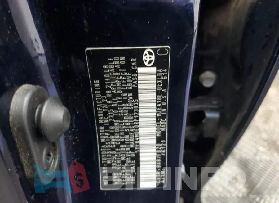 5YFB4MDE0RP123035 Photo# 12