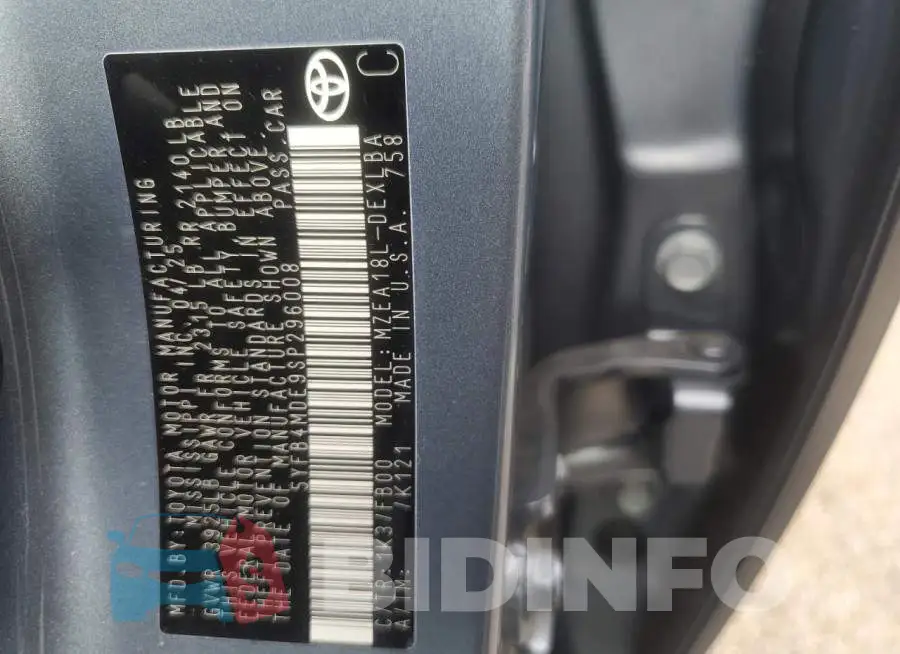 5YFB4MDE9SP296008 Photo# 12
