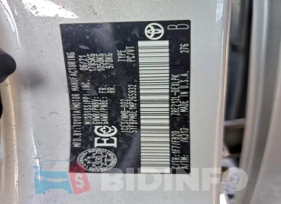 5YFBPMBE1MP265932 Photo# 13