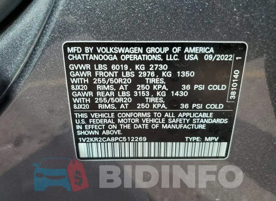 1V2KR2CA8PC512269 Photo# 13