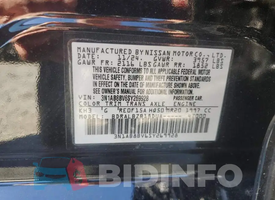 3N1AB8BV6SY269928 Photo# 13