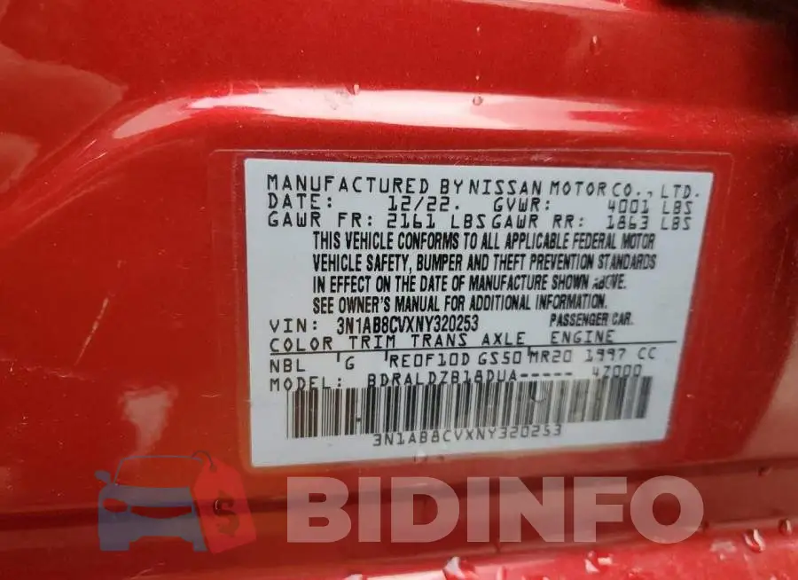 3N1AB8CVXNY320253 Photo# 13