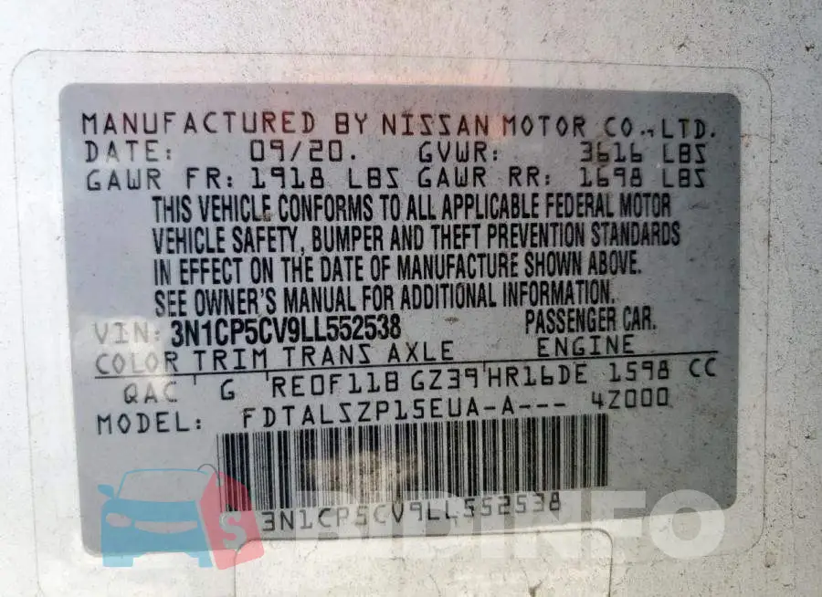 3N1CP5CV9LL552538 Photo# 13
