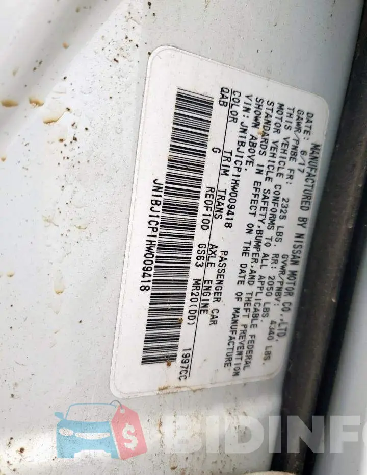 JN1BJ1CP1HW009418 Photo# 13