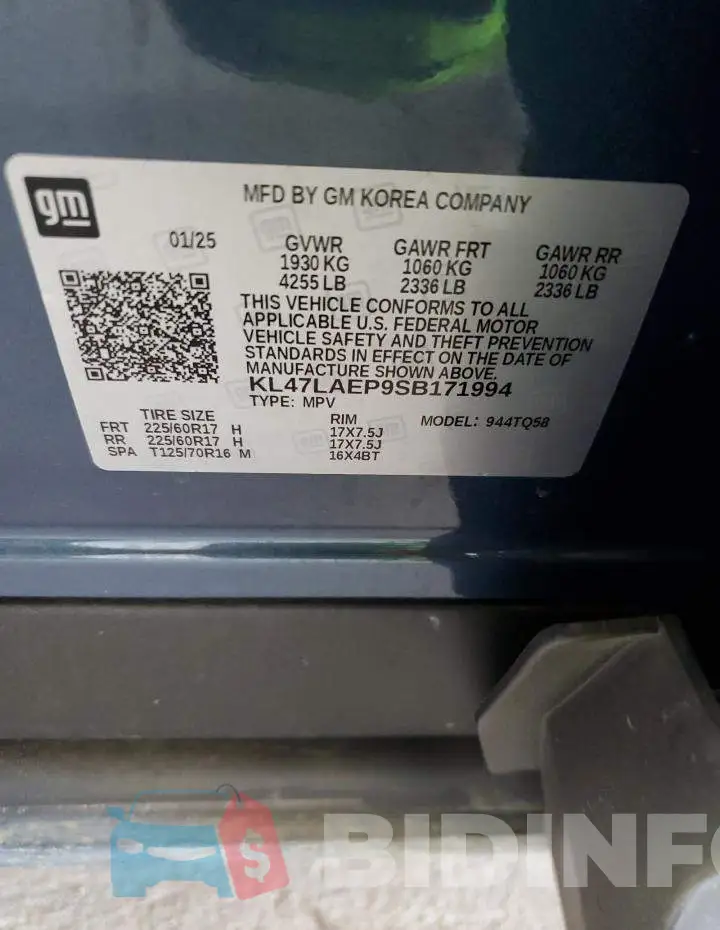 KL47LAEP9SB171994 Photo# 12