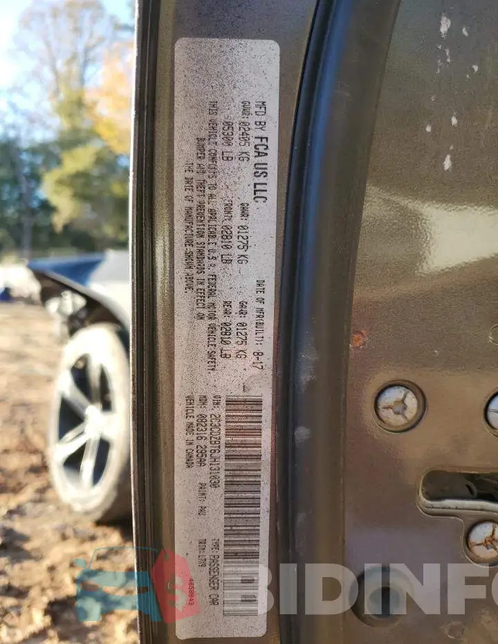 2C3CDZBT6JH131030 Photo# 12