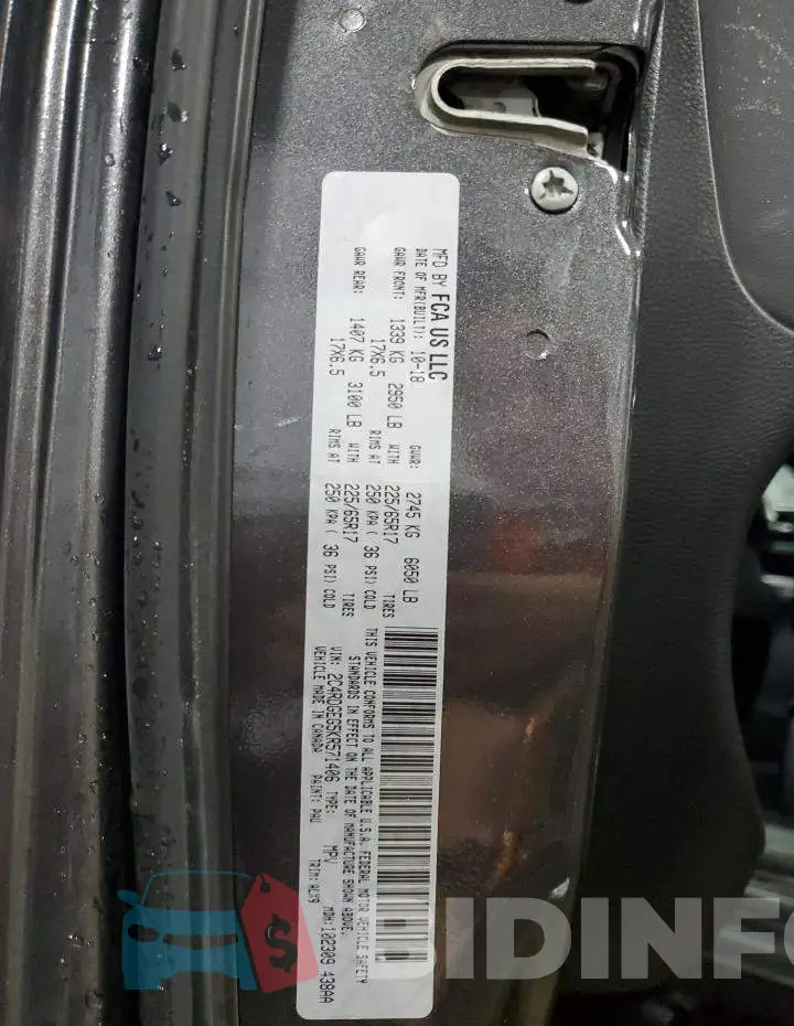 2C4RDGEG5KR571406 Photo# 14
