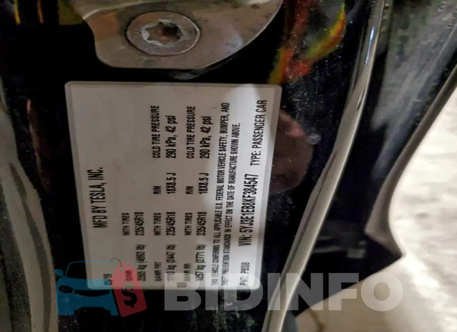 5YJ3E1EB8KF384547 Photo# 13