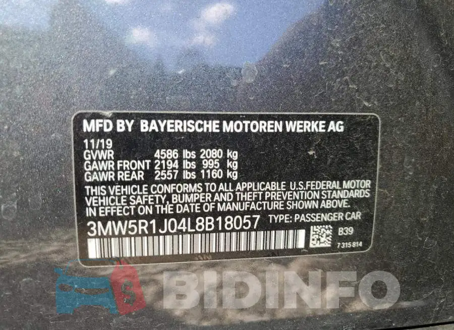 3MW5R1J04L8B18057 Photo# 12