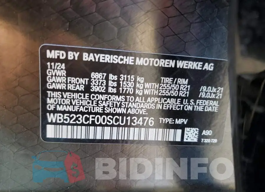 WB523CF00SCU13476 Photo# 12