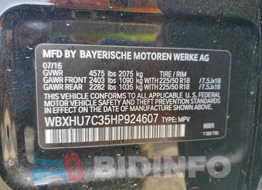 WBXHU7C35HP924607 Photo# 12