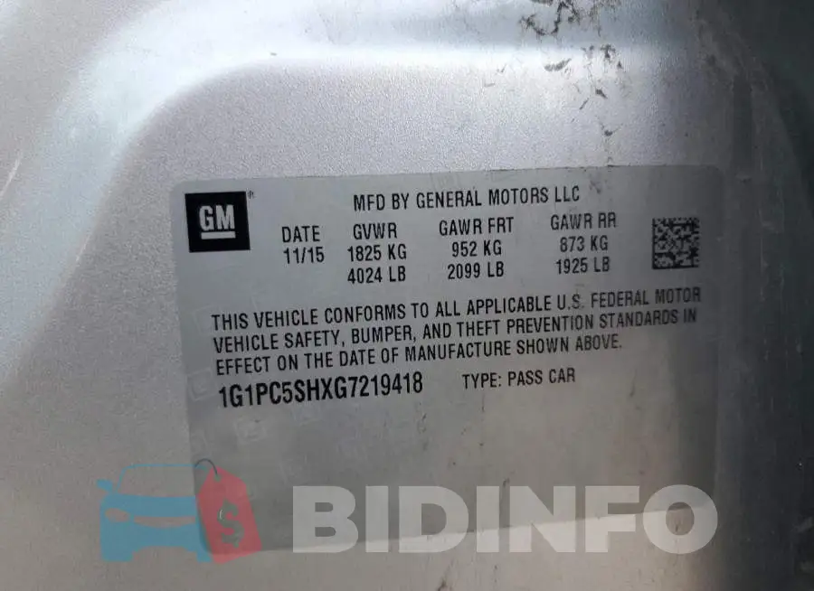 1G1PC5SHXG7219418 Photo# 12