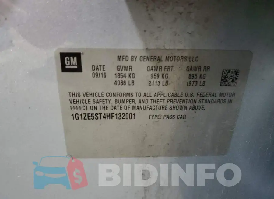 1G1ZE5ST4HF132001 Photo# 12