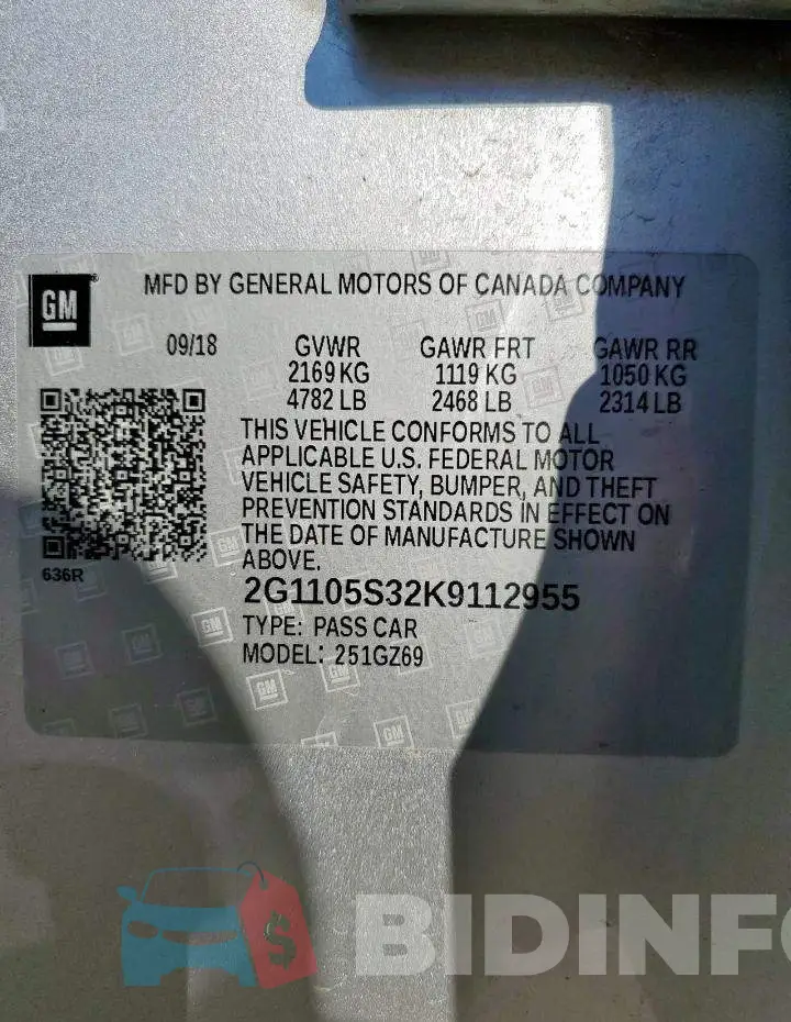 2G1105S32K9112955 Photo# 12